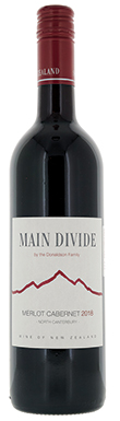 Main Divide, Merlot-Cabernet, Waipara Valley, Canterbury New Zealand 2018